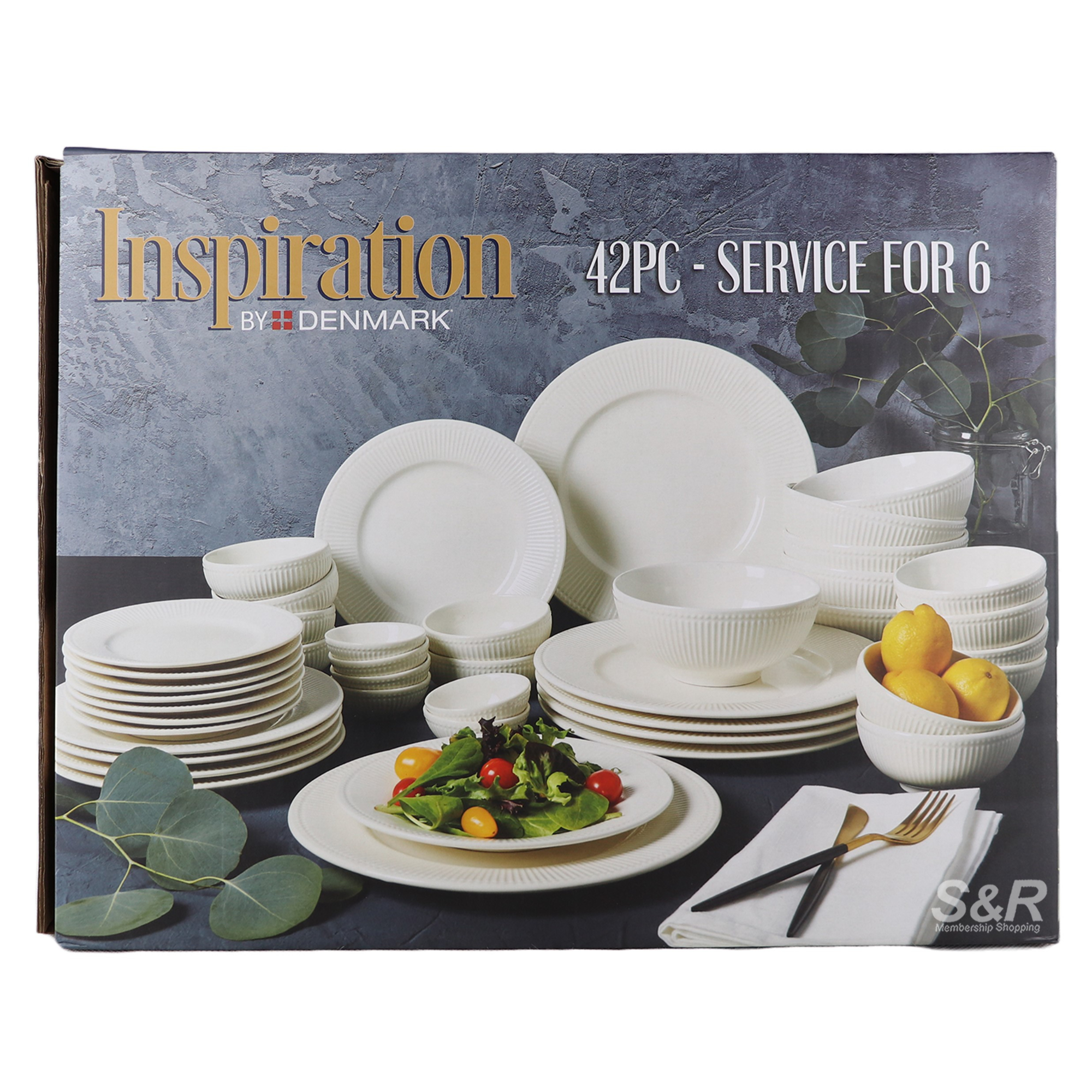 Inspiration by Denmark Round Dinnerware Set 42pcs
